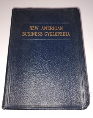 New American Business Cyclopedia By E. T. Roe, 1926 Edition, Blue Leather-image