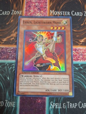 Yu-Gi-Oh! TCG Ehren, Lightsworn Monk CT08-EN016 Super Rare Limited Near Mint-image