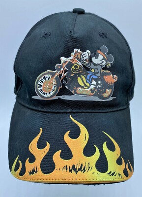 Walt Disney World Mickey Mouse on Motorcycle Adjustable Cap/Hat Collectible-image