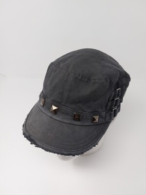 Walt Disney World Disneyland Resort Studded Distressed Cadet Hat Lined Pirates-image