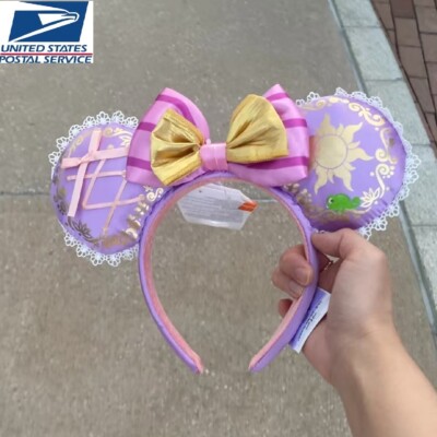 Disney Parks Rapunzel Tangled Pascal Minnie Ears Headband Disneyland US SHIP-image