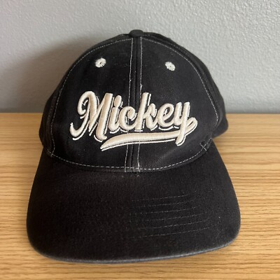 WALT DISNEY WORLD Est. 1928 MICKEY MOUSE CAP Black Embroidered Baseball Snapback-image
