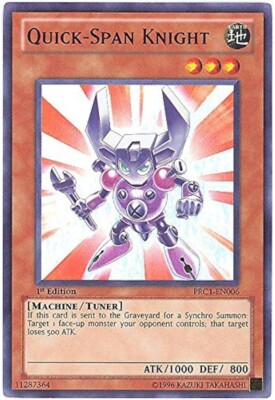 Yu-Gi-Oh! TCG Quick-Span Knight 2012 Premium TiN Prc1-En006 1st Edition Super...-image