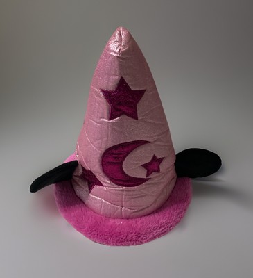 Disney Parks Minnie Mouse Pink Fantasia Sorcerer's Wizard 15” Hat & Ears Plush-image