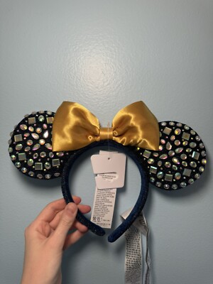 Disney Parks Minnie Mouse WDW 50th Anniversary Jeweled Ears Headband 2022 - NEW-image