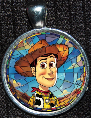 Woody Cowboy Toy Story Disneyland WDW Disney Silver Pendant Necklace-image