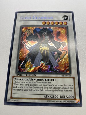 Yugioh Goyo Guardian Secret Rare Limited Edition CT05-ENS03 MP-image