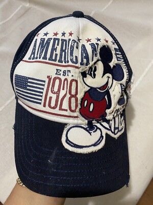Mickey Mouse American EST 1928 Walt Disney World Parks Cap Hat One Size-image