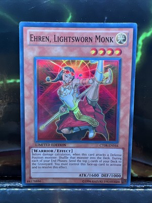 Ehren, Lightsworn Monk CT08-EN016 Super Rare Limited Edition NM (slot#55)-image