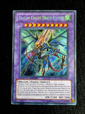 🔥YUGIOH • DRAGON KNIGHT DRACO-EQUISTE • SECRET RARE • CT07-EN003 • NM🔥-image