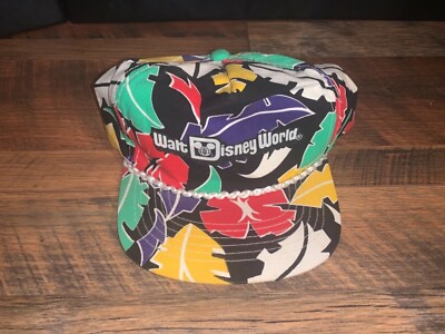 VTG 1980’s Walt Disney World All Over Print SnapBack Hat-image