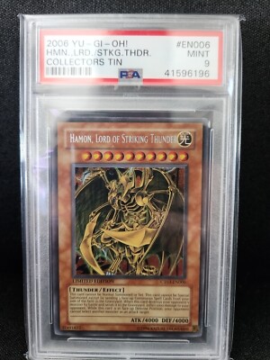 Hamon, Lord of Striking Thunder - Secret Rare - CT03-EN006 PSA 9 Mint!-image