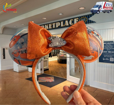 US Disney World Parks Magic Kingdom Tomorrowland Minnie Ears Headband New-image