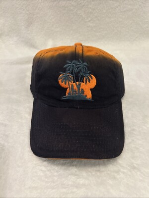Walt Disney World Mickey Mouse One Size Orange Burst Strapback Cap With Tag-image