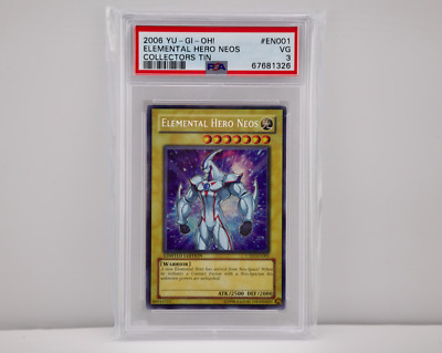 Yu-Gi-Oh! Elemental Hero Neos Limited Edition Ultra Rare CT03-EN001 PSA 3-image