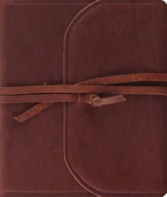 ESV Journaling Bible (Brown, Flap with Strap) - Leather Bound - VERY GOOD-image