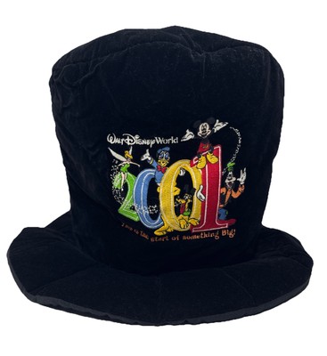 Walt Disney World 2001 Parks Mickey Mouse Tinker Bell Pluto Goofy Souvenir Hat-image