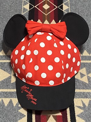 Disney Minnie Mouse Hat Ears Youth O/S NWT Authentic Parks T97-image