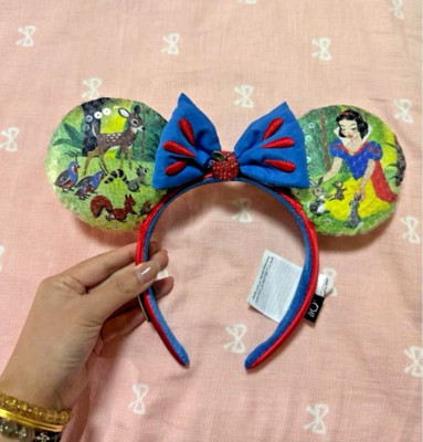 DisneyParks 100 Years Decades 2 of 10 Snow White Minnie Mouse Ears Headband NWT-image