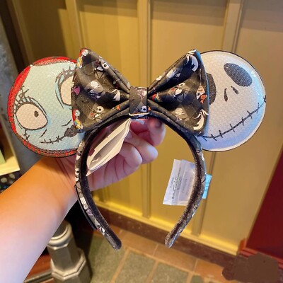 Loungefly Disney Parks Nightmare Before Christmas Sally Jack Ears Headband 2024-image