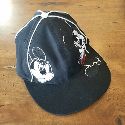 Walt Disney World Mickey Mouse Flat Brim Baseball Hat Cap Black Disney Resort-image