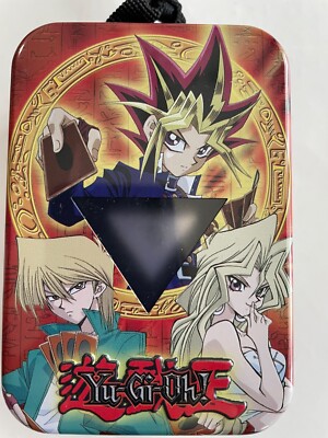 2003 Yu-Gi-Oh! collectors deck tin, pin and cards-image