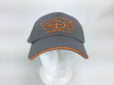 Disney Parks Gray Orange Walt Disney World 1971 Baseball Cap Hat -image