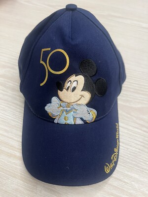 Walt Disney World Parks Youth Hat Mickey 50th Anniversary  Baseball Hat Cap NWT-image