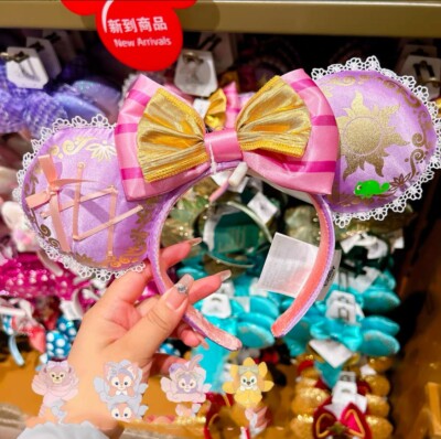 Disney Parks Rapunzel Tangled Pascal Mickey Mouse Ears 2024 Rare Headband-image