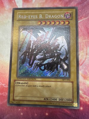 Red-Eyes B. Dragon - BPT-005 - Secret Rare Wayne Grayson Signed Joey Wheeler-image