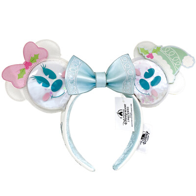 Disney Parks Loungefly Ears Headband Mickey & Minnie Pastel Snowman-image