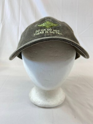 Yoda Star Wars Baseball Cap Buckleback Hat Adjustable Embroidered Logo Disney-image