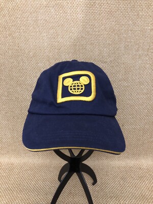Mickey Mouse Globe Navy And Gold Adjustable Hat Walt Disney World Parks-image