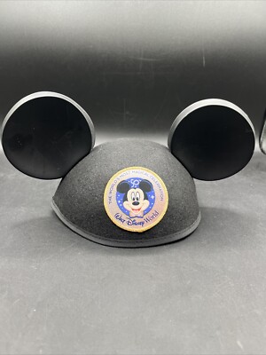Walt Disney World 50th Anniversary Adult Mouse Ears Hat Cap Black-image
