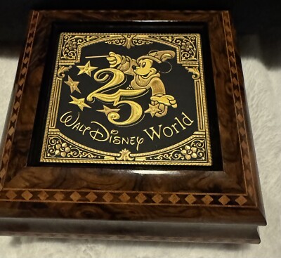 Vintage WDW 25th Anniversary Music Jewelry Box-image