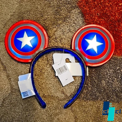 Super Soldier Ears Rare Disney Parks Collection Captain America Headband NEW-image