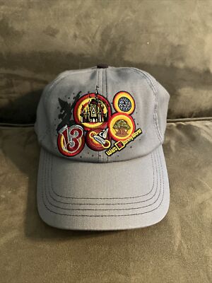 Disney Ball Cap “BELIEVE IN MAGIC”Embroidered Grey Adjustable Hat NEW w/Tags-image