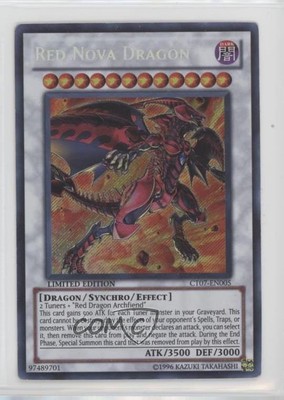 2010 Yu-Gi-Oh! Series 7 Red Nova Dragon #CT07-EN005 0l4h-image