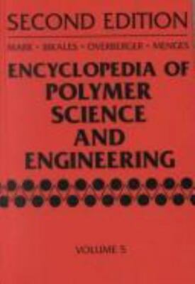 Encyclopedia of Polymer Science and Engineering: Volume 5, Dielectric Heating to-image