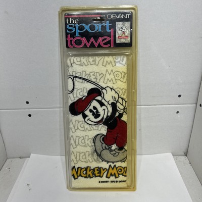 Vintage Walt Disney World Mickey Mouse Golf Towel . New! Very Old-image