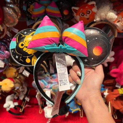 Disney Parks SOX LIGHTYEAR Buzz Cat + Map Mickey Mouse Ears Headband-image