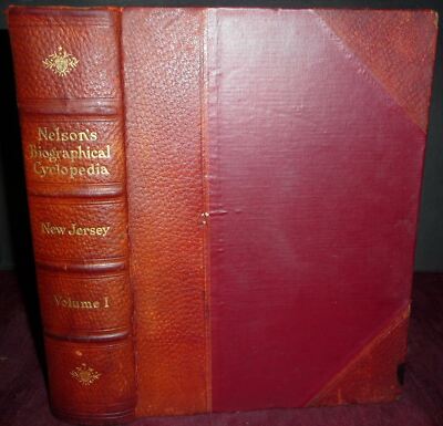 Nelson 1913 New Jersey Biographical Encyclopedia, Illustrated , Leather-image