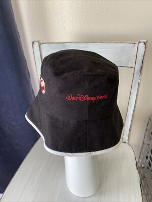 DISNEY PARKS MICKEY MOUSE Body Parts EMBROIDERED BUCKET WDW ADULT HAT NEW-image
