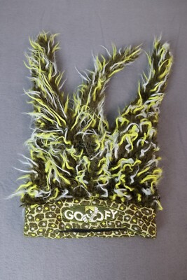 Disneyland Resort Walt Disney World green Goofy Hat Fuzzy Crazy Fun RARE-image