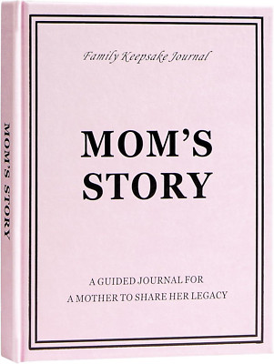 Mom'S Life Story Journal, Leather Hardcover Book with 250+ Prompt Questions for -image