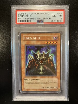 YuGiOh:  BPT-004 Lord of D.  REVERSE FOIL ERROR PSA 8-image