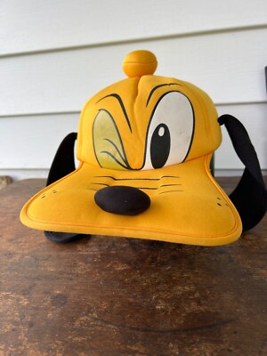 Vintage Walt Disney World Pluto Dog Floppy Ear Hat W3-image
