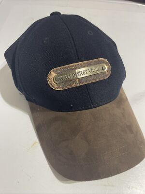 Vintage Walt Disney World White Embroidered Strapback Cap Hat-image
