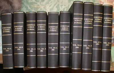 Christian Science Journal 5 volume in 10 hardback books 1985-1989 60 issues-image
