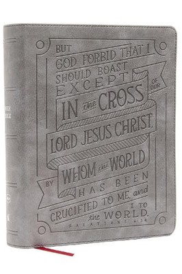 Thomas Nelson NKJV, Journal Reference Edition Bible, (Leather Bound) (UK IMPORT)-image